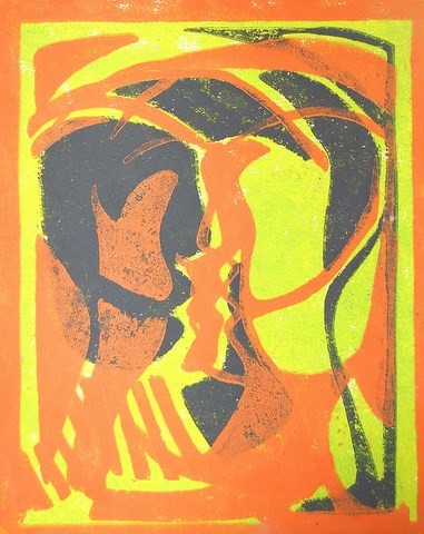 Linogravure   avignon 1991