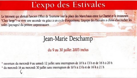 Les Estivales Carpentras 2003