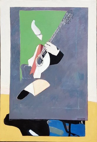 Guitare huile sur toile 2022